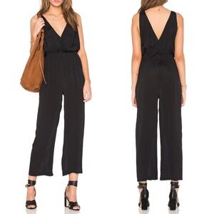 NEW Privacy Please "Gansel" Cropped Black Jupsuit in Black Sz. XS